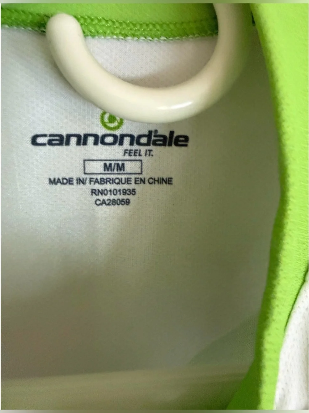 NWT Cannondale Women’s Cycling Jersey lime Green White 1/4 Zip Bike